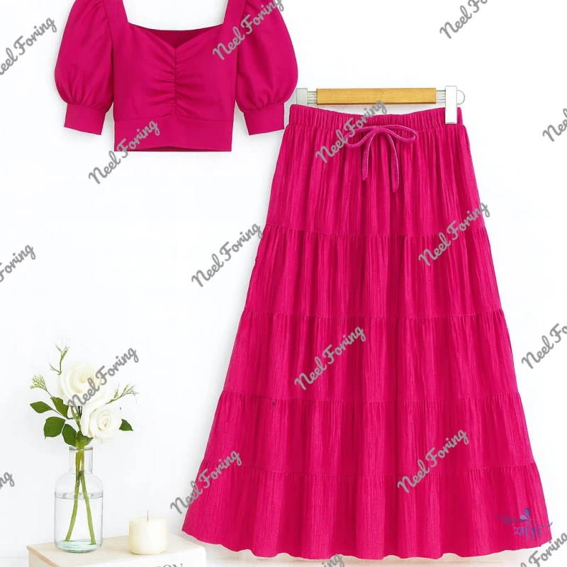 Crepe Skirt