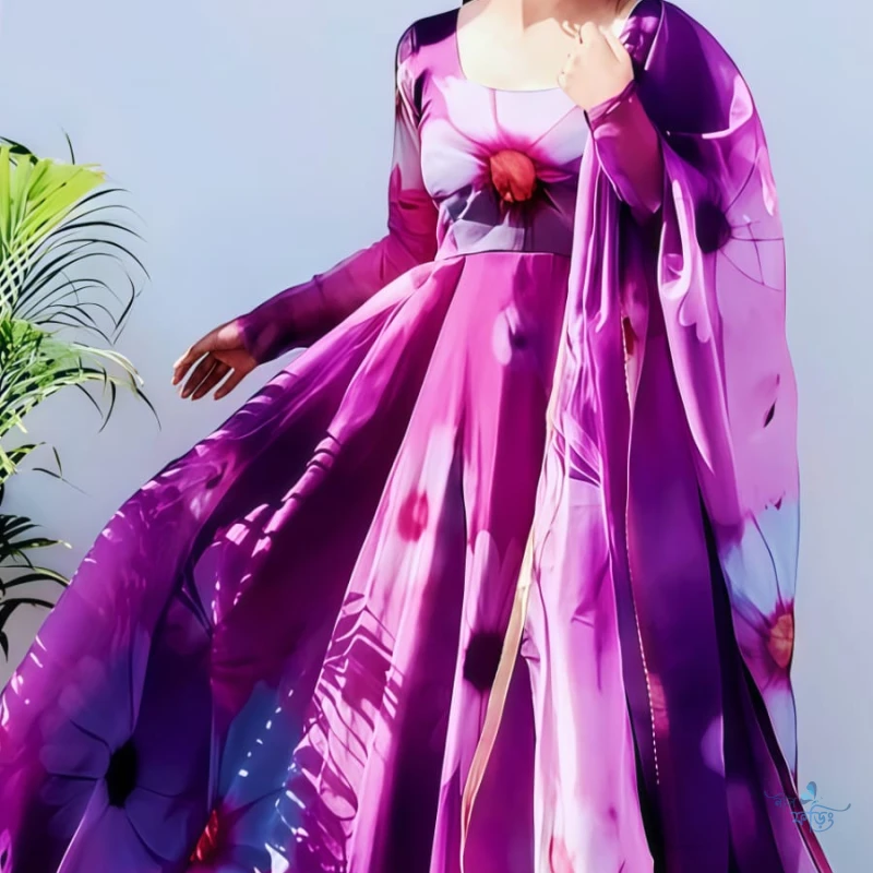 FLORAL orgenza GOWN