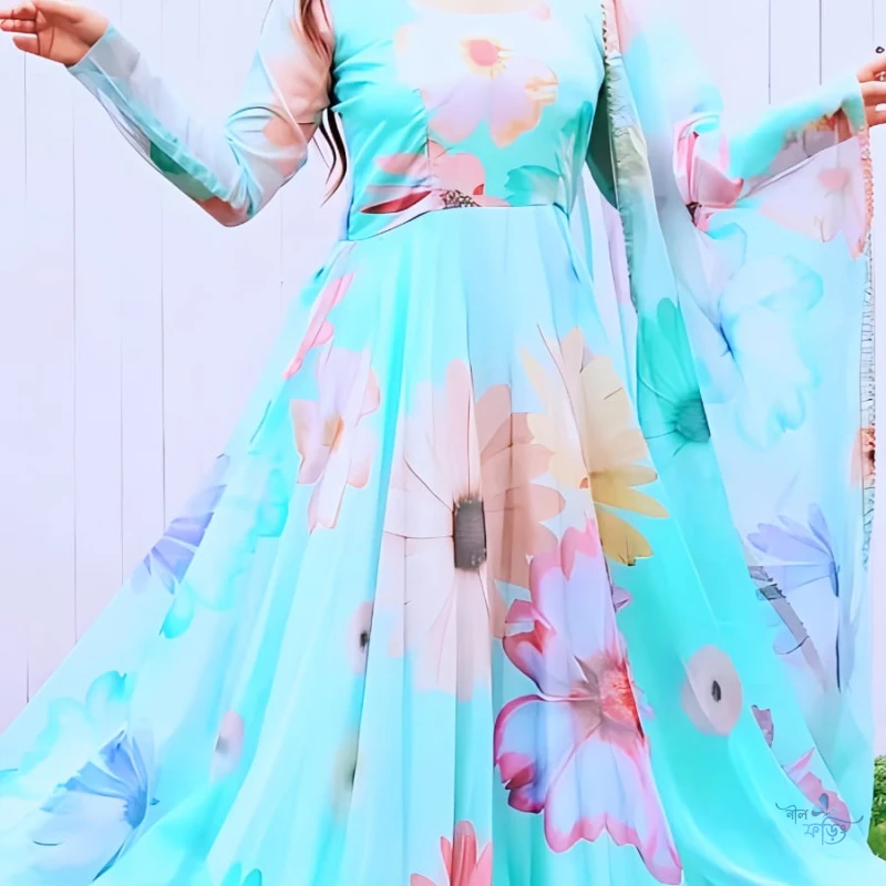 FLORAL orgenza GOWN
