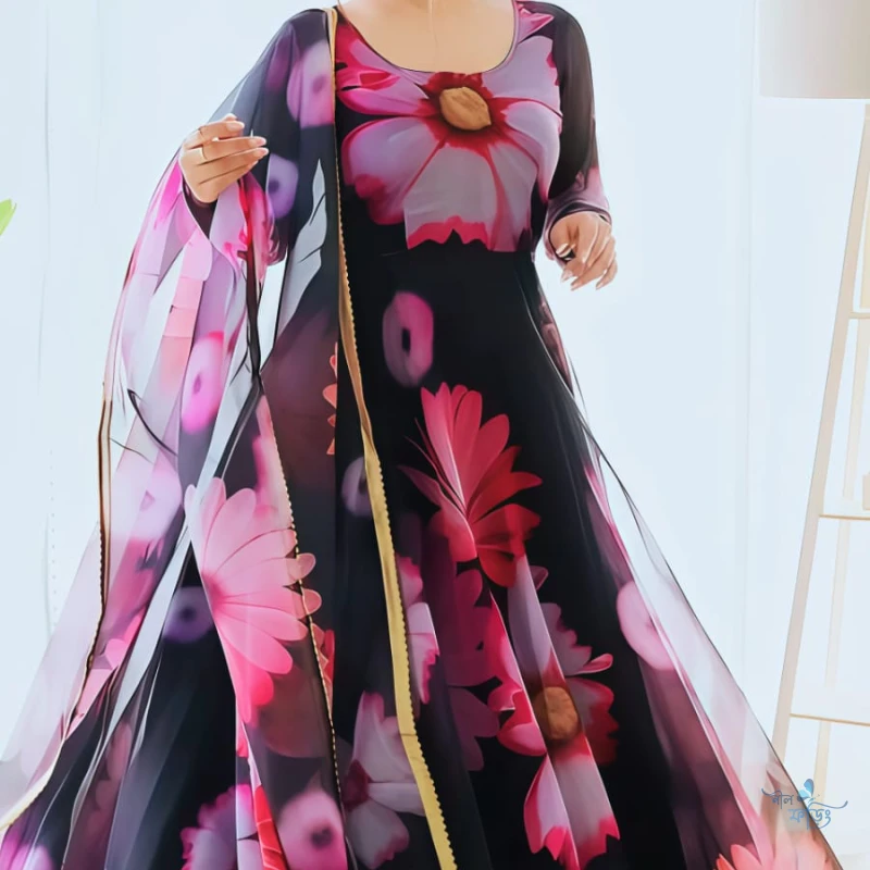 FLORAL orgenza GOWN