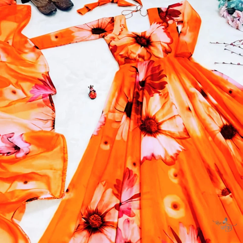 FLORAL orgenza GOWN