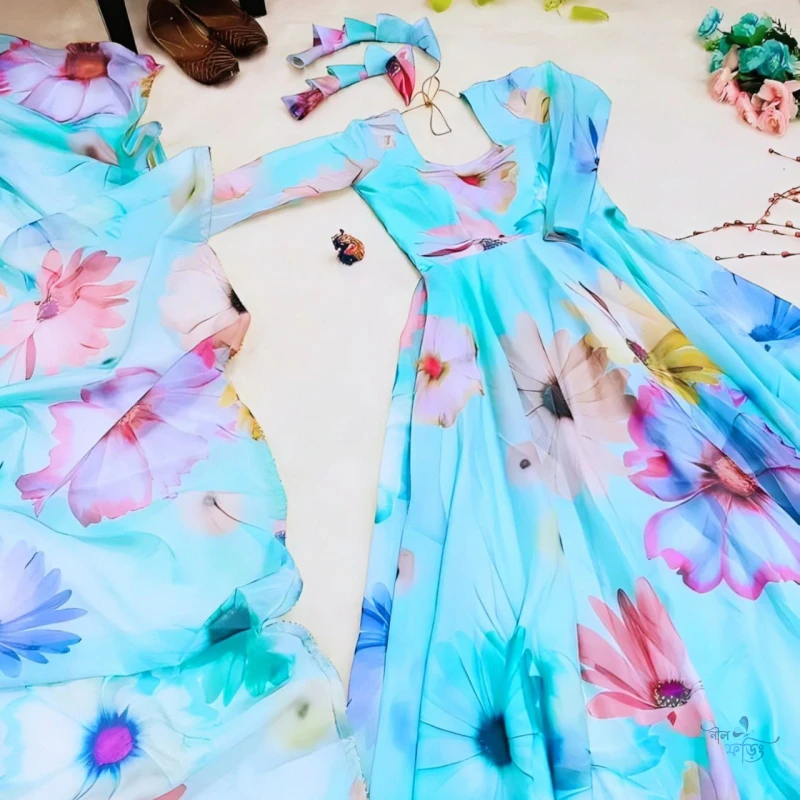 FLORAL orgenza GOWN